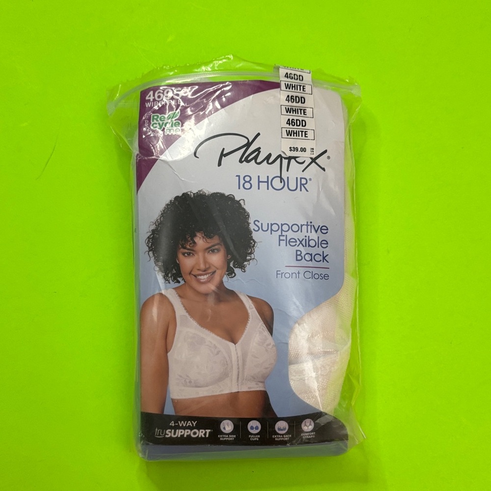 Playtex 18 Hour Front-Close Bra in White